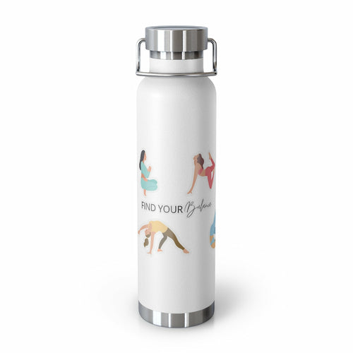 Yoga Poses Find Your Balance Insulated Bottle 22oz