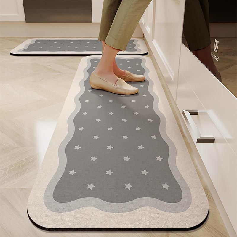 Versatile Non-Slip Crystal Velvet Kitchen and Home Mat