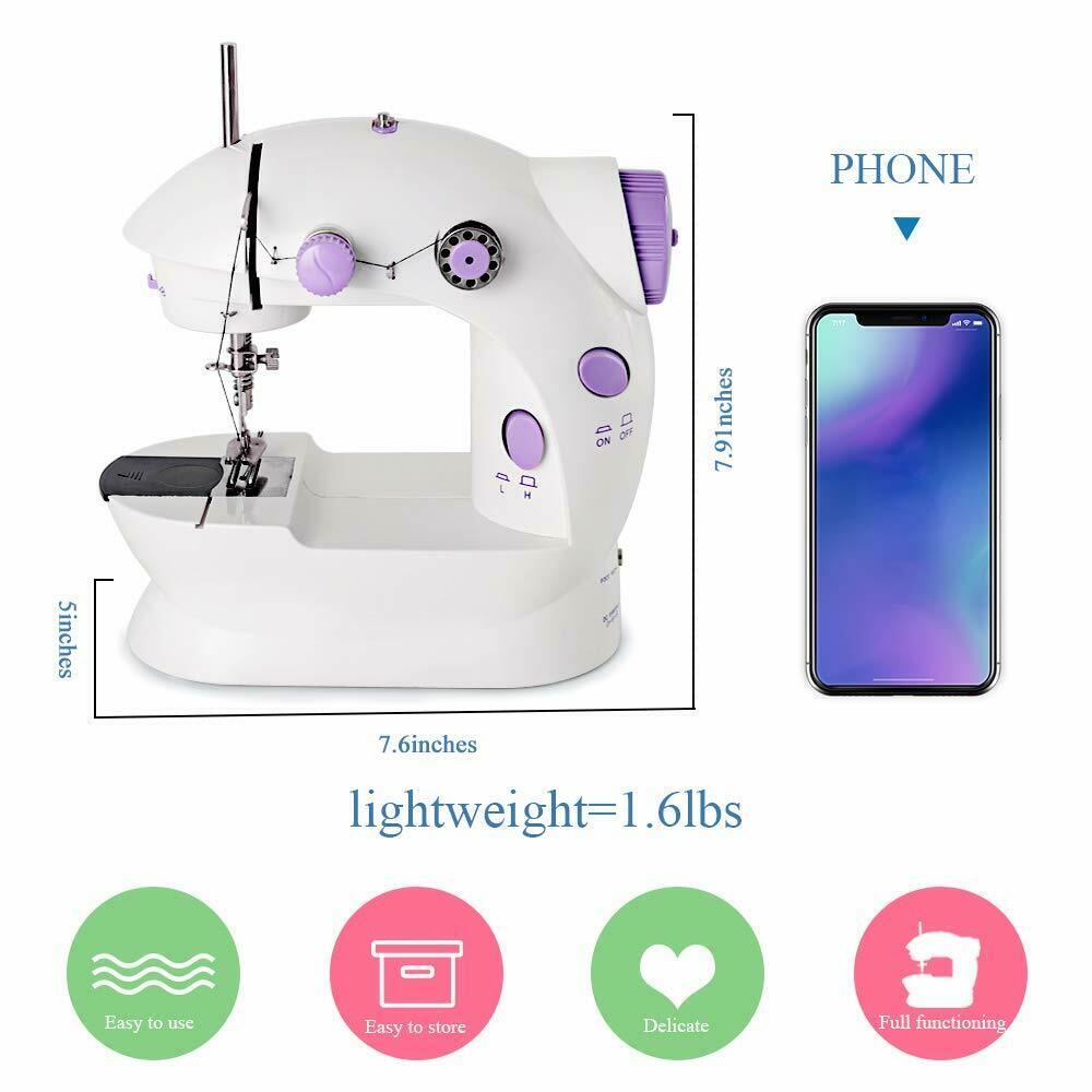 Mini Sewing Machine Electric Portable Crafting Mending Tool SP