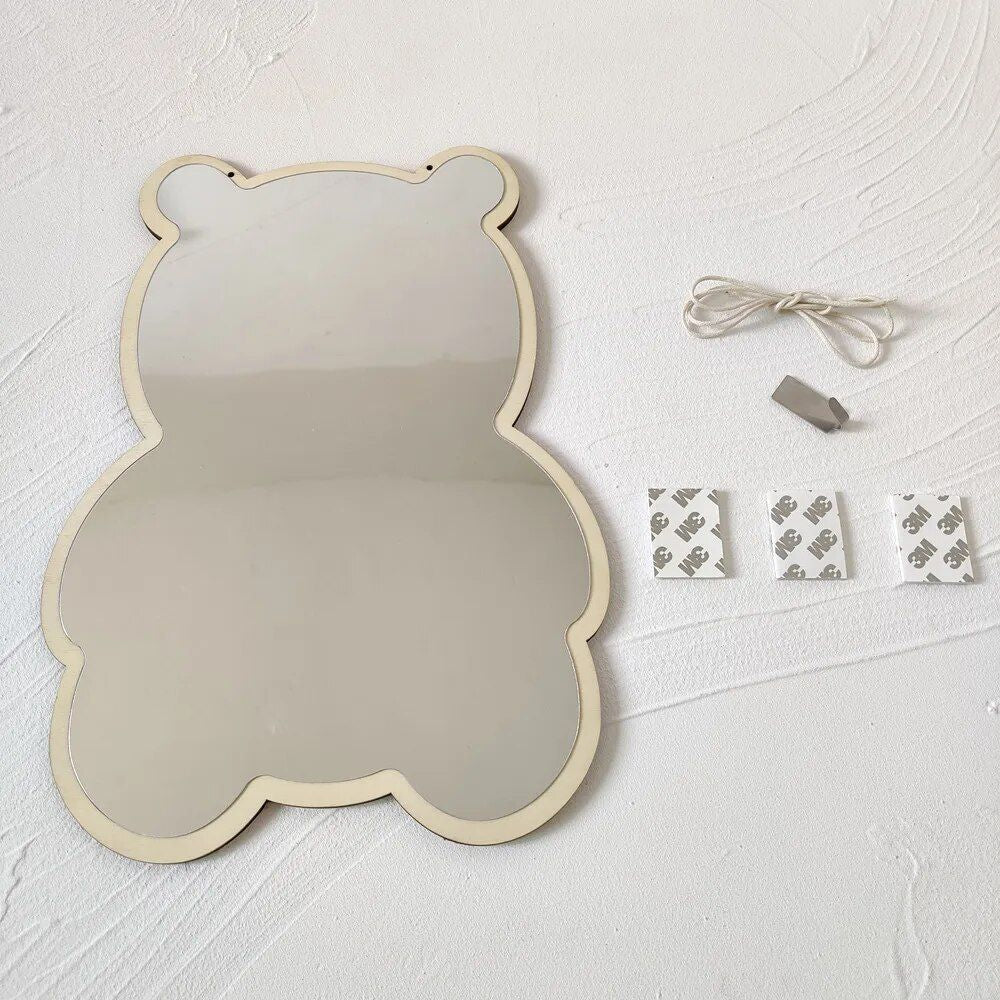 Charming Nordic Rabbit & Bear Acrylic Mirror