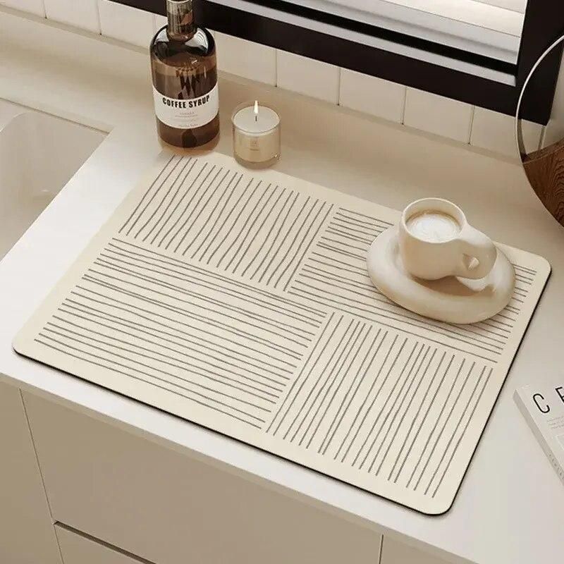 Versatile Absorbent Diatomite Kitchen Mat