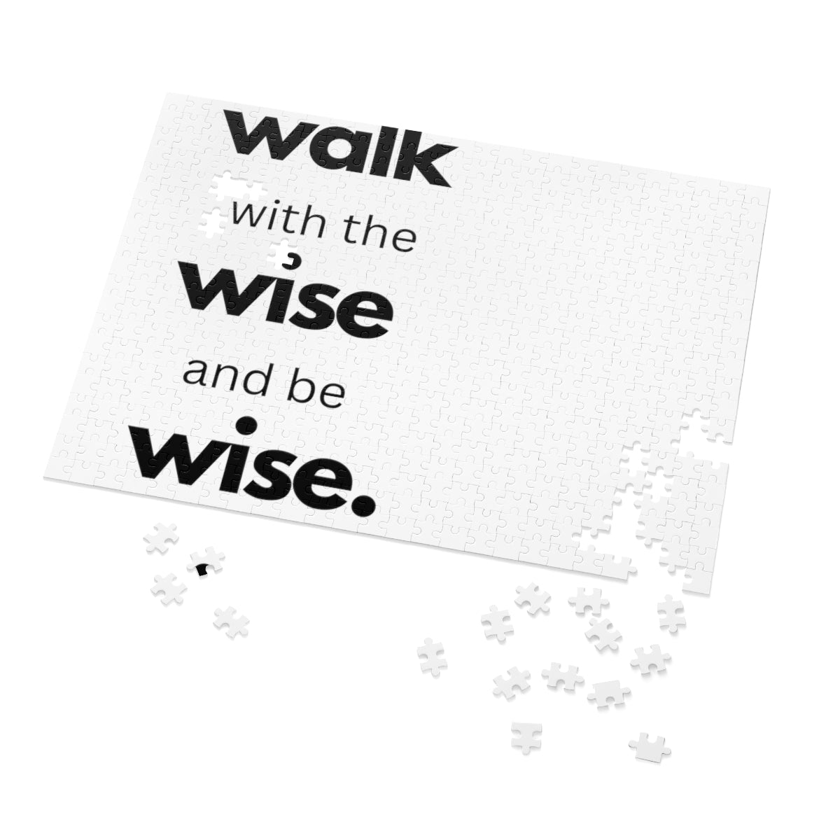 Home Decor, Puzzle Print for Children or Adults, Walk With The Wise