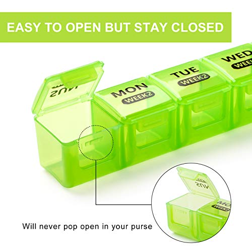 DANYING XL Monthly Pill Organizer 1 Time a Day with Dust-Proof Case, Extra Large 4 Weeks Pill Box Once a Day, 28 Days Pill Container 1 Per Day