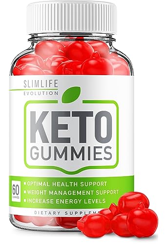 SlimLife Keto ACV Gummies - Official - Keto Slim Life Evolutions Weight Loss ACV Advanced Formula Shark Plus Tank Apple Cider Vinegar Dietary Supplement B12 Beet Root Juice Men Women (60 Gummies)