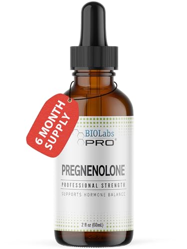 BIOLABS PRO Pregnenolone, Natural Bio-Identical Pregnenolone Oil, Supports Hormone Balance, 2oz Bottle - Six Month Supply