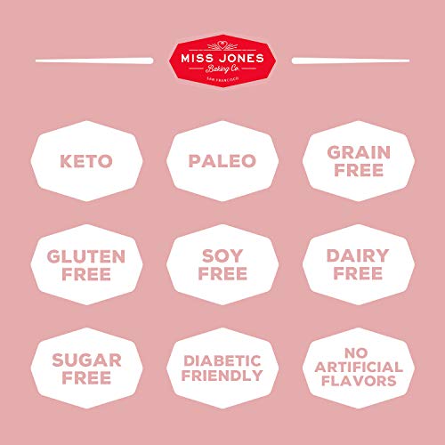 Miss Jones Baking Keto Chocolate Muffin & Cupcake Mix - Gluten Free, Low Carb, No Sugar Added, Naturally Sweetened Desserts & Treats - Diabetic, Atkins, WW, and Paleo Friendly (Pack of 2)