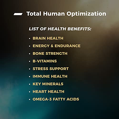 ONNIT Total Human Day and Night Vitamin Packs for Men and Women,Capsule, 30-Day Supply - Adult Multivitamin