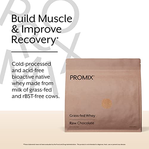 ProMix Nutrition Whey Protein Powder, Raw Chocolate - 5lb Bulk - Grass-Fed & 100% All Natural - Gluten-Free & Keto-Friendly