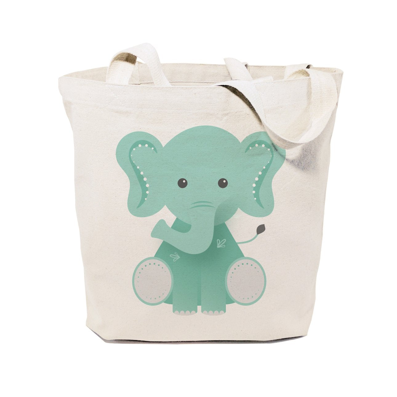 Elephant Cotton Canvas Tote Bag