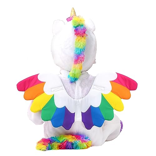 Spooktacular Creations Baby Unicorn Costume with Wings and Star Wand for Unisex Infant Halloween Dress Up Party (18-24 Mos)