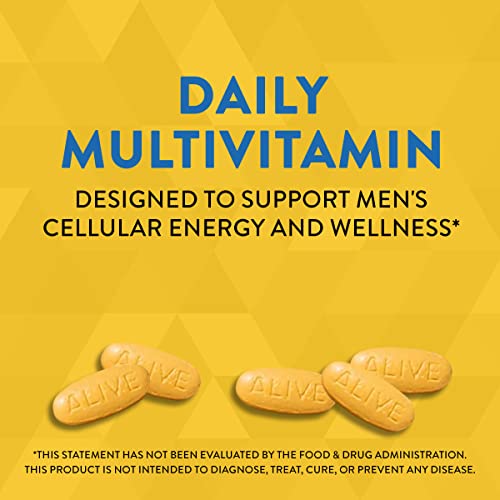 Nature's Way Alive! Complete Daily Energy Multivitamin for Men, with High Potency B-Vitamins, Supports Cellular Energy*, 130 Tablets