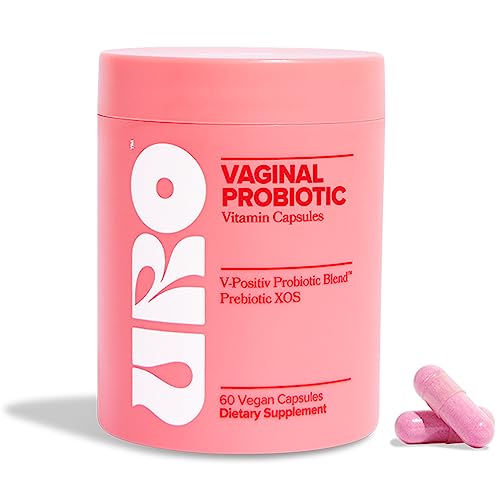 URO Vaginal Probiotics for Women pH Balance with Prebiotics & Lactobacillus Probiotic Blend - Women's Vaginal Health Supplement - Promote Healthy Vaginal Odor & Vaginal Flora, 30 Servings (Pack of 1)