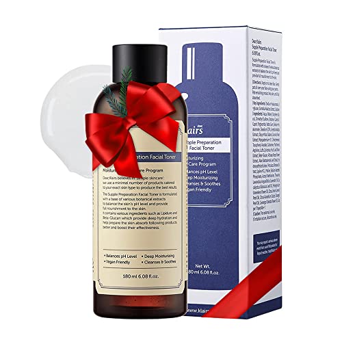 DearKlairs Supple Preparation Facial Toner, with Hyaluronic Acid, moisturizer without paraben and alcohol (180ml, 6.08 Fl Oz)
