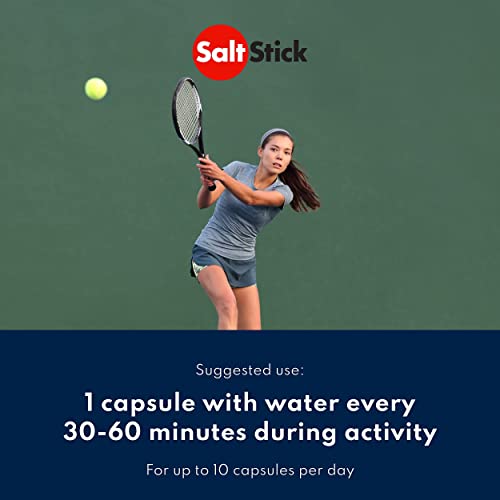 SaltStick Caps, Bottle of 100 Electrolyte Replacement Capsules for Rehydration, Exercise Recovery, Youth & Adult Athletes, Hiking, Camping, Hangovers, & Sports Recovery, Gluten Free, Non-GMO