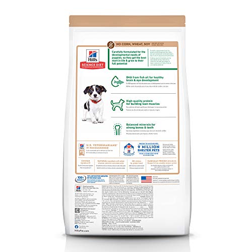 Hill's Science Diet Puppy No Corn, Wheat or Soy Dry Dog Food, Chicken Recipe, 12.5 lb. Bag