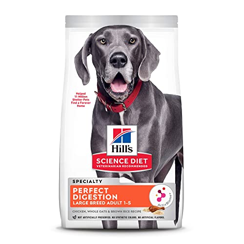 Hill's Science Diet Adult Large Breed Dog Dry Food, Perfect Digestion, Chicken Recipe, 22 lb. Bag