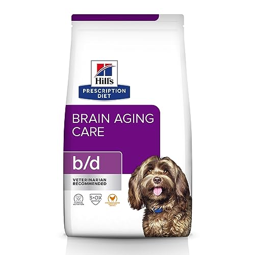 Hill's Prescription Diet b/d Brain Aging Care Chicken Flavor Dry Dog Food, Veterinary Diet, 17.6 lb. Bag