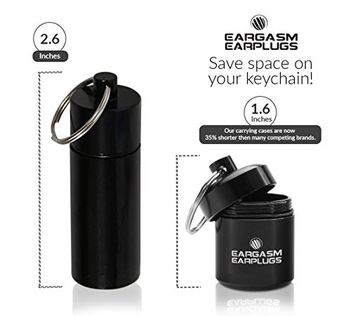 Eargasm Earplugs Carrying Case Great for Earplugs and Pills - Black