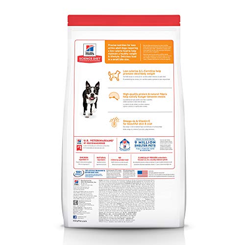 Hill's Science Diet Dry Dog Food, Adult, Light, Small Bites, Chicken Meal & Barley Recipe for Weight Management, 15 lb. Bag