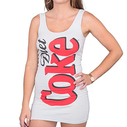 Coca-Cola Diet Coke Juniors Women's Tank Dress Gray