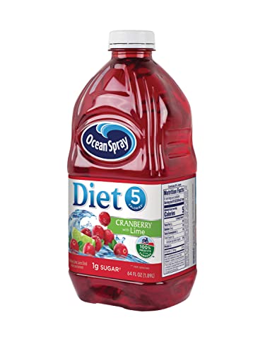 Ocean Spray Diet Cranberry with Lime Juice Drink, 64 FL Oz Bottle