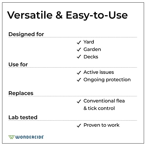 Wondercide - Flea and Tick Spray Concentrate for Yard and Garden with Natural Essential Oils – Kill, Control, Prevent, Fleas, Ticks, Mosquitoes and Insects - Safe for Pets, Plants, Kids - 16 oz