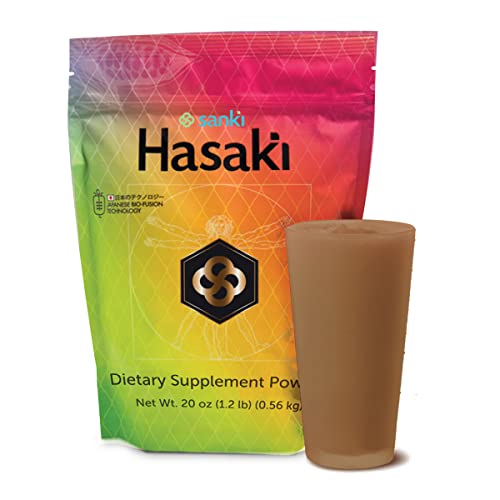 Sanki Global Chocolate Hasaki Dietary Supplements Powder is a Japanese-origin Product for Protecting Gut Health and Nutrition. Net Weight 20 ounces (1.2 pounds), 0.49 ounces of protein per dose