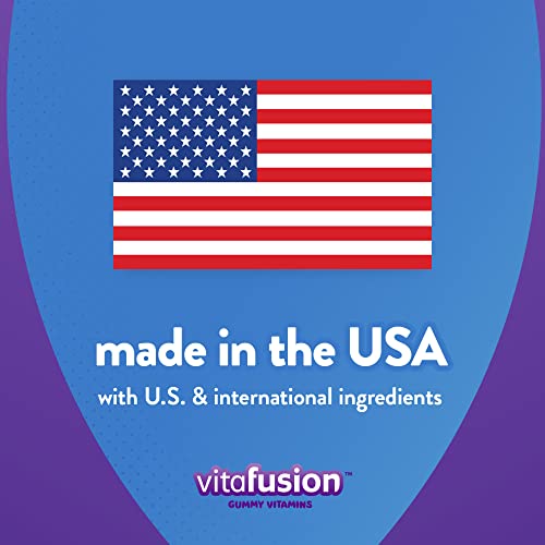 Vitafusion Brain Food Gummy Supplement: 125mg Ashwagandha, 100mg Phosphatidylserine per Serving, B Vitamins, 50ct (25 Day Supply), Blueberry Flavor from America’s Number One Gummy Vitamin Brand