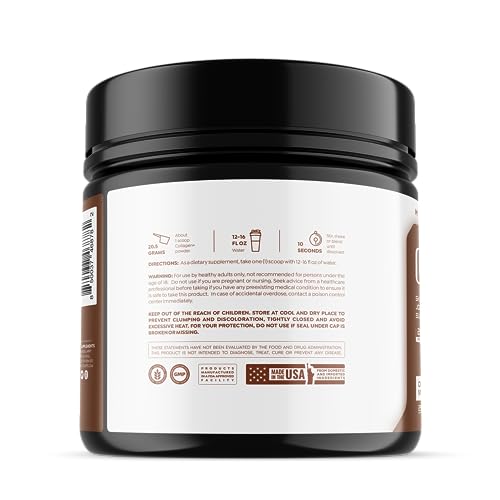 HTLT Collagen+ Chocolate Milkshake Powder for Skin, Hair, Nails, Joints & Immune Support | Dietary Supplement | 25 Servings