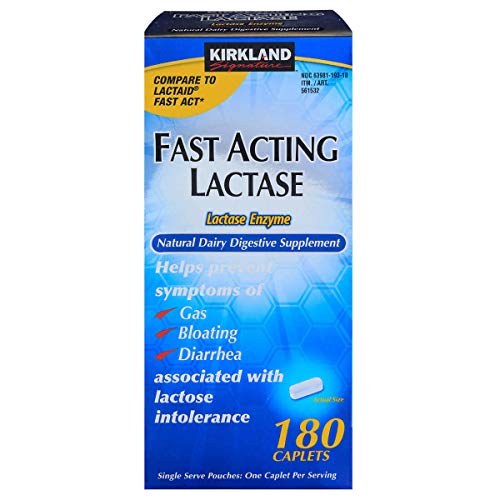 Kirkland Signature Fast Acting Lactase Enzyme 180 Count