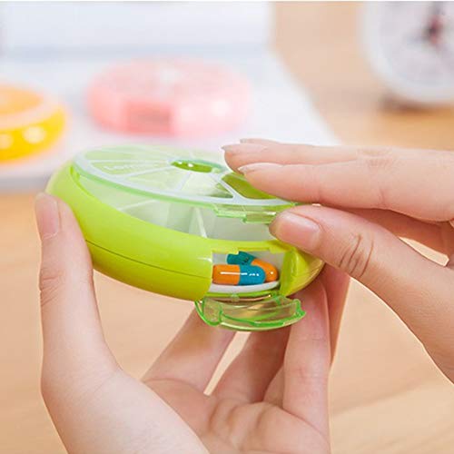 INVODA Pill Cases Pill Box Weekly 3 Times 7 Compartments Large Medicine Pill Organizer (Group 3PCS+Bag 3PCS)