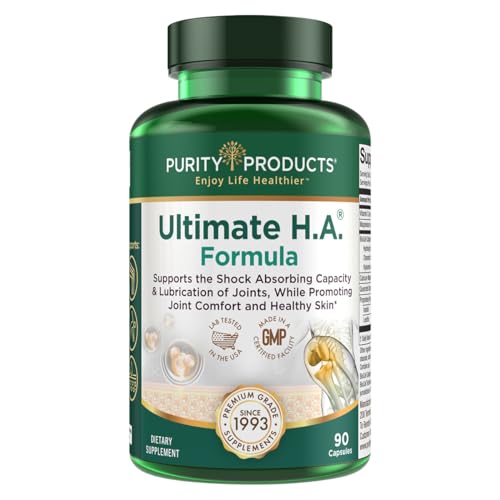 Purity Products Ultimate H.A. Formula - Clinically Studied BioCell Collagen - Dynamic Hyaluronic Acid Support for The Joints and Skin - 90 Count - from