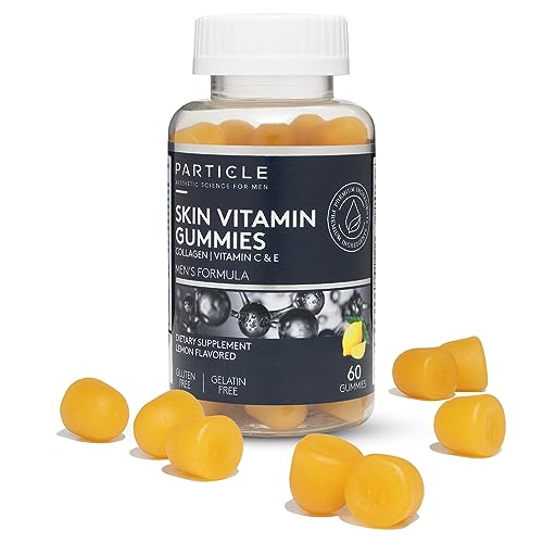 Particle Collagen Skin Vitamin Gummies with Biotin, Vitamin C & E, to Improve The Skin's Elasticity and Remove Wrinkles, 60 Gummies, 1 Month Supply