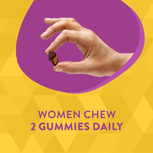 Nature's Way Alive! Women’s 50+ Daily Gummy Multivitamin, Supports Heart, Brain & Bones, Mixed Berry Flavored, 130 Gummies