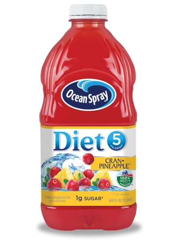 Ocean Spray Diet Variety Pack Juice Drink, 64oz Bottle (Pack of 4, Total of 256Oz), 64.0 Fl Oz