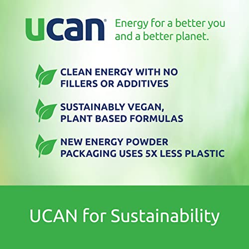 UCAN Energy + Whey Protein Powder - 19g Per Serving with Amino Acids EAAs & BCCAs - Keto, No Added Sugar, Gluten-Free - Cookies & Cream - 12 Servings