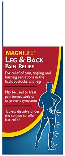 MagniLife Leg & Back Pain Relief, Fast-Acting for Sciatica Pain, Naturally Soothe Burning, Tingling and Stabbing Pains - 125 Tablets