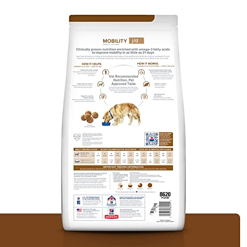 Hill's Prescription Diet j/d Joint Care Chicken Flavor Dry Dog Food, Veterinary Diet, 27.5 lb. Bag