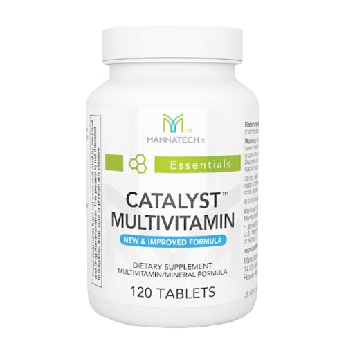 Mannatech Catalyst Multivitamin 120 Tablets, Maximize Your Multivitamin. Provides Antioxidants Vitamin A, Vitamin C, and Vitamin E, Now with Ashwagandha to Support You Physically and Emotionally