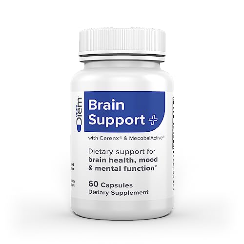 Omne Diem Brain Support with Cerenx and MecobalActive, 60 Capsules – Dietary Supplement for Brain Health, Mood & Mental Function