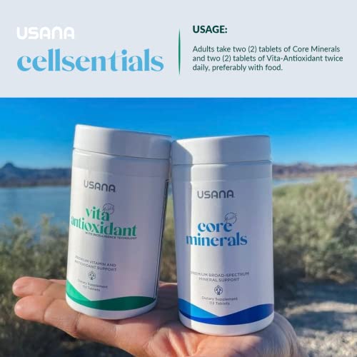 USANA CellSentials - Core Minerals and Vita Antioxidant with InCelligence Technology to Support Total Body Health* - 112 Tablets Per Bottle - 28 Day Supply