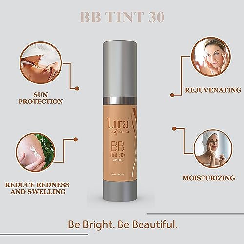 Lira Clinical BB - SPF 30 Tinted BB Cream with PSC & Vitamins - Full coverage - 0.7 fl oz. (BB Tint 30)