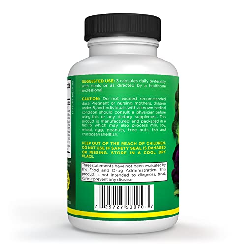 Vegetarian Balance of Superfoods Reds Fruits and Greens | Vegan Vegetables Fruits and Veggie | Natural Balance of 90 Fruits, 90 Veggies Capsules for Men, Women and Kids | Nature Vitamins and Minerals