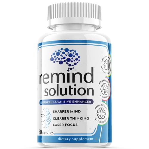 Remind Solution Advanced Nootropic Brain Supplement Pills (1 Pack)