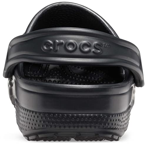 Crocs Unisex-Adult Classic Clogs (Best Sellers), Black, 10 Men/12 Women