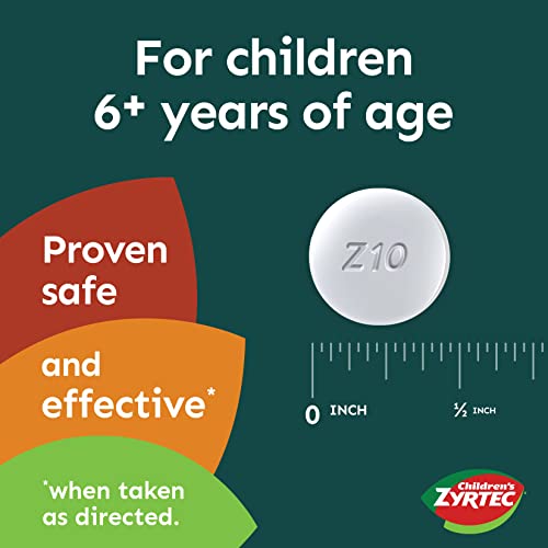 Zyrtec Children's 24 HR Dissolving Allergy Tablets, Cetirizine, Citrus Flavor, 24 ct