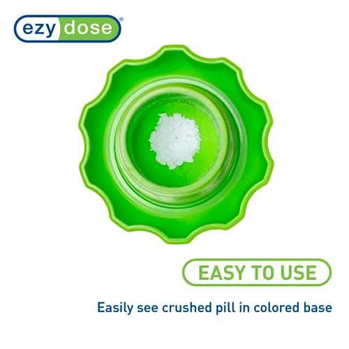 EZY DOSE Crush Pill, Vitamins, Tablets Crusher and Grinder, Storage Compartment, Colors May Vary, Large