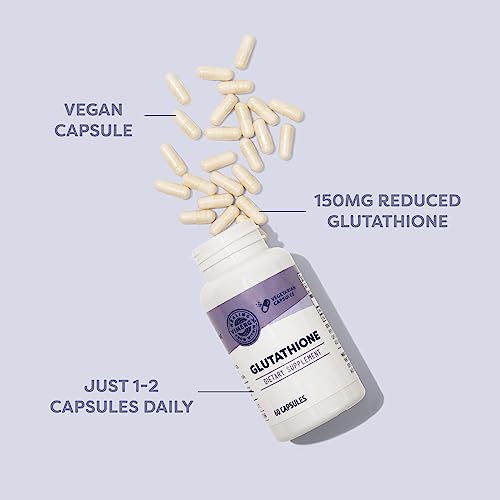 Vimergy Glutathione Capsules, 60 Servings – Natural Immune Supporting, Antioxidant & Detox Supplement - Gluten-Free, Kosher, Soy-Free, Vegan, Paleo Friendly