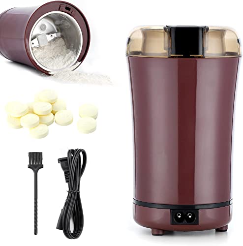 Multifunctional Electric Pill Crusher Grinder-Fine Powder Electronic Pulverizer for Small and Large Medication and Vitamin Tablets-Use for Feeding Tube, Kids,Elderlyor Pets(Purple)