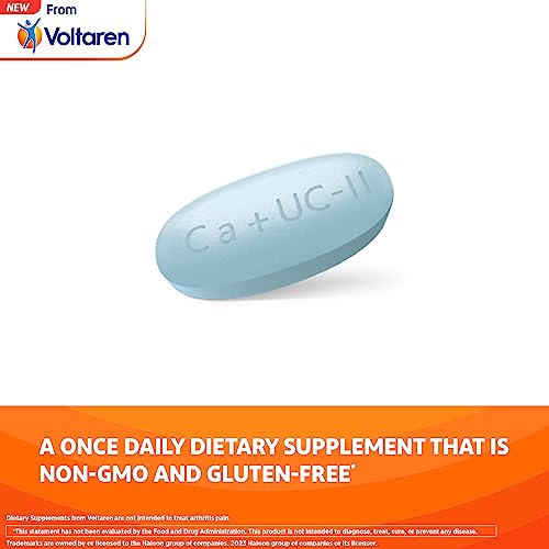 VOLTAREN Joint Health and Bone Strength Dietary Supplement from, with UC-II (R) Collagen, Calcium, and Vitamin D for Healthy Aging of Joint Tissue and Cartilage – 30 Count Bottle